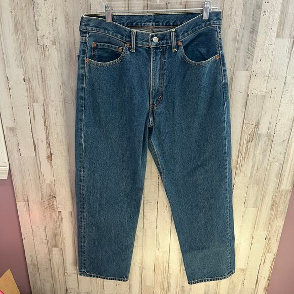 Levi’s 550 Relaxed Baggy Fit Jeans Medium Wash Cotton Mens Size 34X29 (28”) - Picture 1 of 8